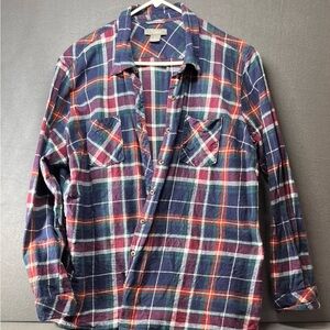 Natural Reflections Multicolor Plaid‎ Button Down Shirt